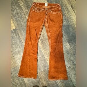 TRUE RELIGION BRAND CORDUROY
JEANS low rise flares